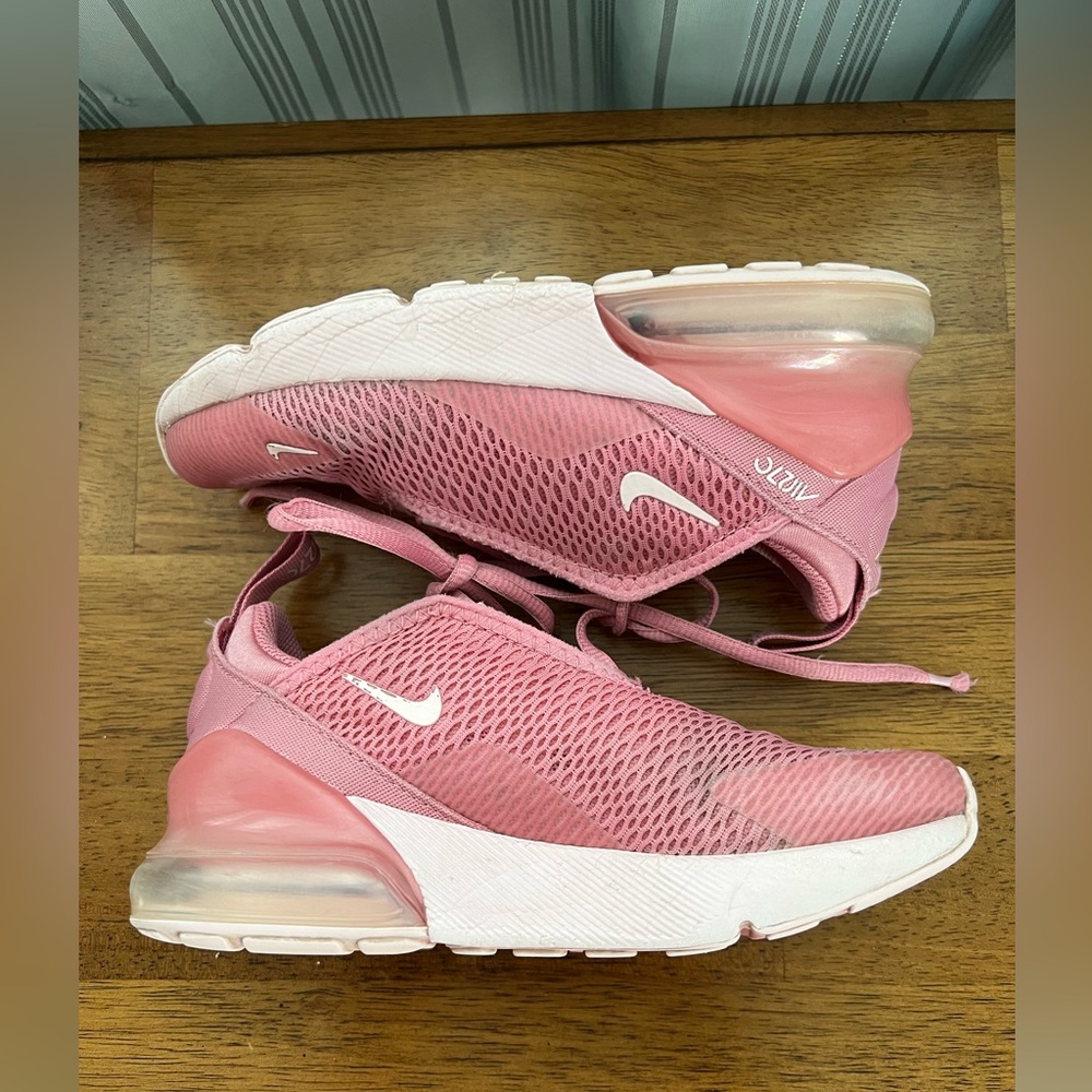 Nike Air Max 270 Girl’s Pink Athletic Sneakers Size 13c